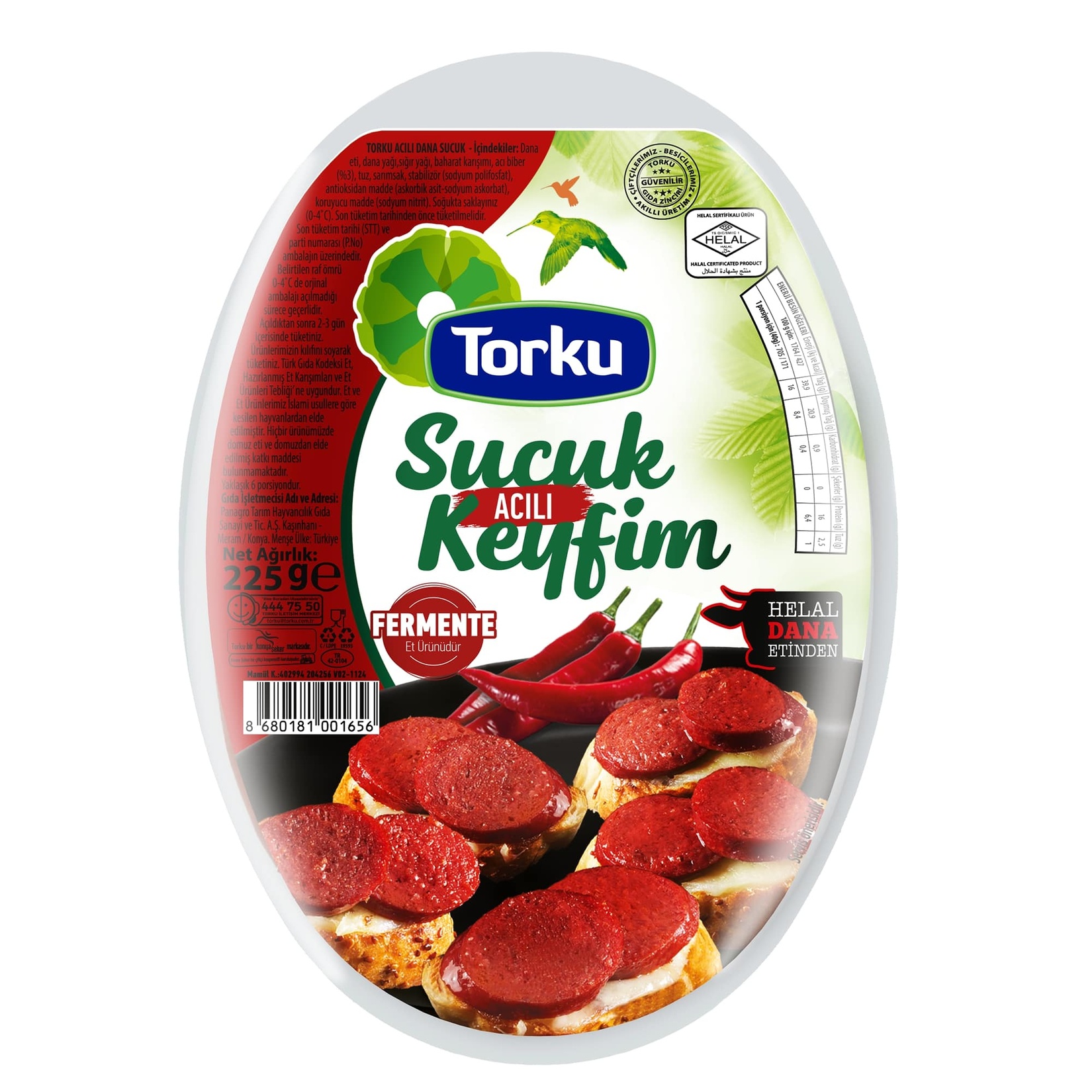Torku Acılı Sucuk Vakum 225 G