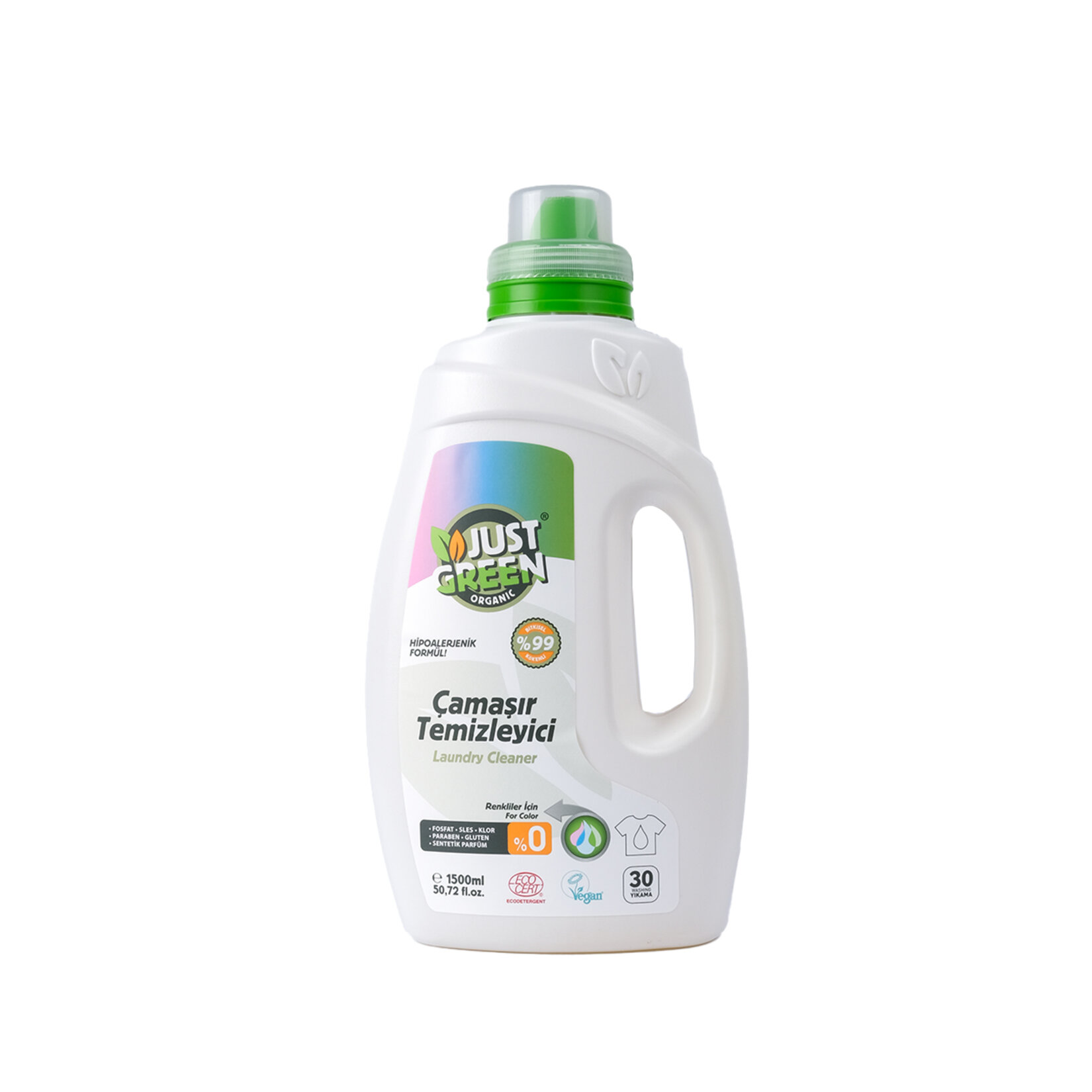 Just Green Organik Çamaşır Deterjanı Renkliler Just Green Organik Çamaşır Deterjanı Renkliler