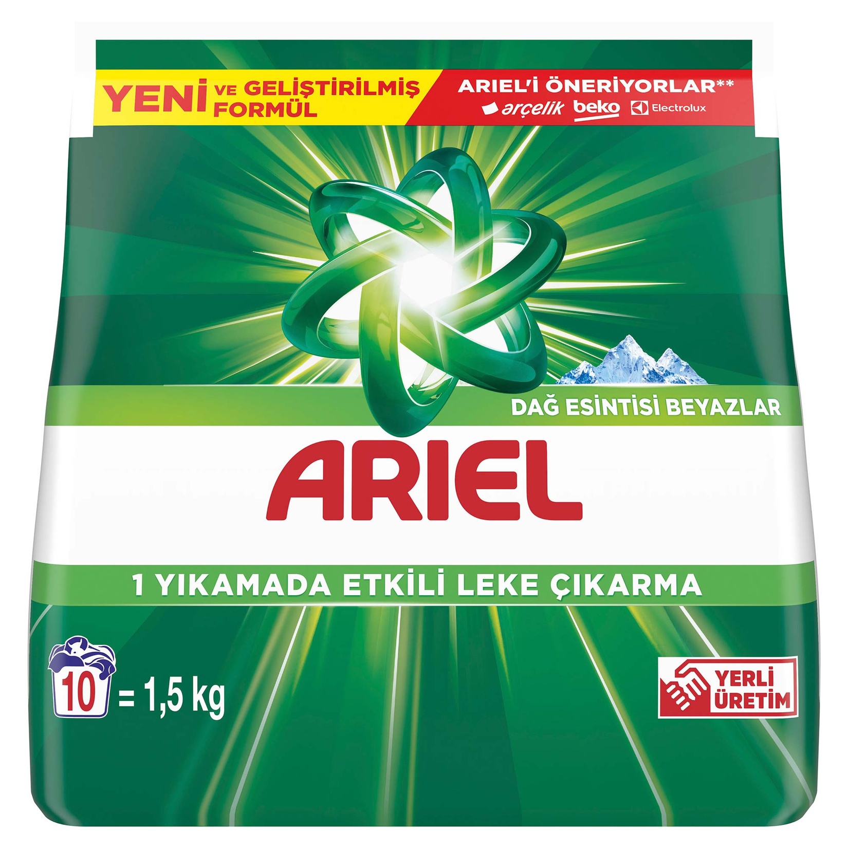 Ariel Dağ Esintisi 1,5 Kg AquaPudra Toz Çamaşır Deterjanı Ariel Dağ Esintisi 1,5 Kg AquaPudra Toz Çamaşır Deterjanı